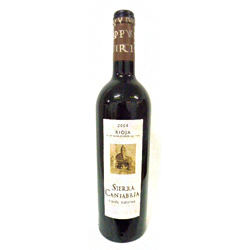 Vino Sierra Cantabria Cuvee especial de 2004