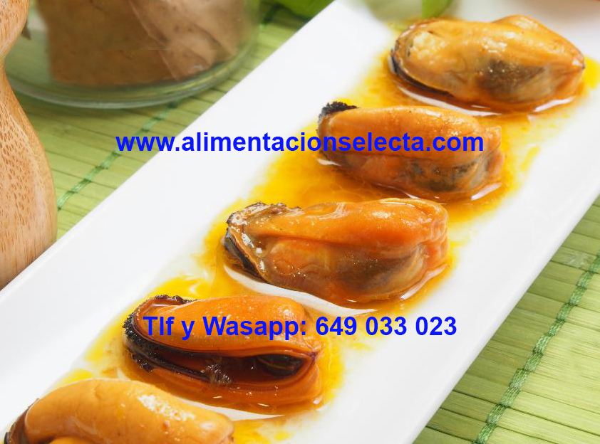 Mejillones naturales cocinados en escabeche casera