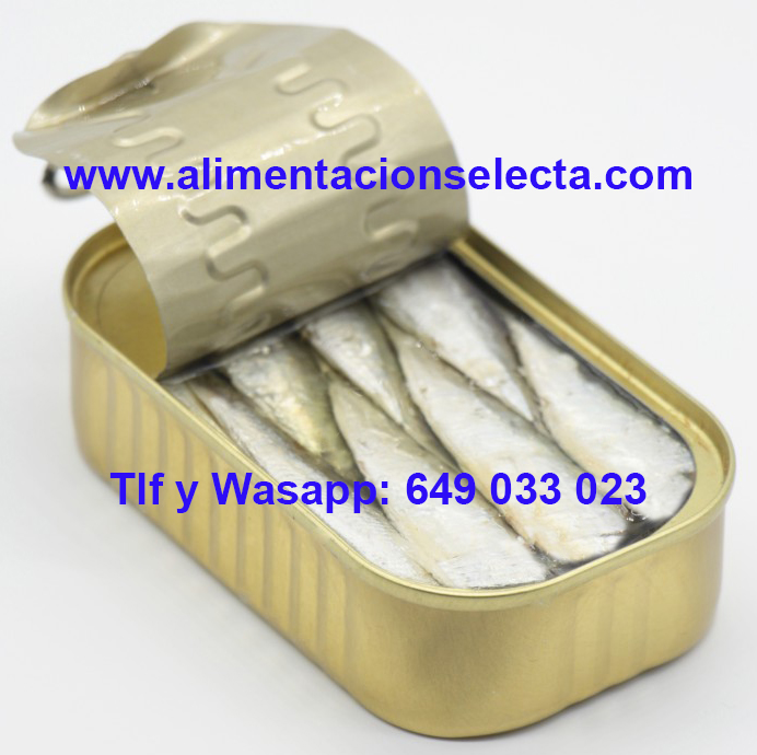 Comprar Sardinas en conserva de Galicia comprar Sardinas en lata de120 gr  neto Sardinas Serie Oro con 14/16 piezas por latita Comprar Sardinas receta  de la abuela Comprar Sardinas en Aceite de