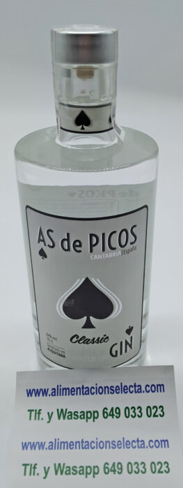 Ginebra As de Picos de Cabariezo la Mejor Ginebra Premium de España Ginebra elaborada a los pies de los Picos de Europa con los mejores aromas botánicos 1 Botella de 70 cl de Ginebra Premium para regalar y regalarse London Dry Gin con 44% de graduación alcohólica Ginebra As de Picos destilada gota a gota en nuestras alquitaras de Picos de Cabariezo en Potes Cantabria Compre la Mejor Ginebra Premium Española y disfrute en su copa de los mejores sabores y combinación de aromas botánicos en su domicilio Premios Internacionales obtenidos por la Ginebra Premium As de Picos: MEDALChina Wine & Spirits Awards 2018, MEDALLA de ORO a la mejor Ginebra, en el International Wine Awards 2017 y 2018, MEDALLA de PLATA a la mejor Ginebra, en el International Wine & Spirit Competition London 2017 y 2018, MEDALLA DE PLATA al mejor Gin-Tonic en el International Wine & Spirit Competition London 2017 en el International Wine Awards 2017 y 2018 Si quiere comprar la mejor calidad de Ginebra Premium de Amazon ésta es su mejor opción Calidad Precio en Ginebra Premium Vendemos la mejor Calidad de Ginebras de España botellas de 70 cl cada una de ellas avaladas por más de 10 Premios Internacionales hasta ahora que figuran reflejados en las etiquetas de cada botella de Ginebra Premium As de Picos de Cabariezo. Nuestras ginebras Premium son destiladas en Alquitaras de Cobre con agua de los propios Picos de Europa y con una mezcla de botánicos absolutamente exquisita como detallamos a continuación Los Botánicos destilados en nuestra Ginebra Premium As de Picos de Cabariezo son por ejemplo el Enebro, Jengibre, Cardamomo, la Mandarina, la raíz de Lírio, la flor de Saúco, el Regaliz, el Cilantro, la raíz de Angélica, el Limón de Novales, la Naranja y el Pomelo Por su excelente calidad en la mezcla de los aromas esta Ginebra Premium es un auténtico regalo para los sentidos de todos aquellos que buscan comprar una ginebra Española que les vuelva locas todas sus papilas gustativas y que lo haga además a un precio contenido con envío a domicilio a cualquier punto de España. Como estas Botellas de ginebra que se entregan Ud tiene la posibilidad de comprar una botella de Ginebra As de Picos para regalar y otra botella para regalarse, ó varias para regalar, y varias para regalarse… Y si necesita imprimir una etiqueta de regalo con ellas díganoslo y nosotros se lo preparamos. Gracias a su excelente precio merece la pena comprar las Botellas de Ginebra por lotes de 3 en 3 botellas pues llevan incluido el precio del transporte para cualquier destino dentro de la península Española. Esta Ginebra Premium As de Picos de Cabariezo es una Ginebra Premium aromática seca y destilada en Alquitara de Cobre lo cual la dota de un sabor muy combinable con copas más largas Garantizamos la Calidad de estas Ginebras Premium especialmente destiladas para todos aquellos que de verdad buscan un producto de calidad elaborado de manera completamente artesanal y con inconfundible aroma y sabor gracias a la especial elaboración y mezcla de sus botánicos Seguro que tiene amigos o compañeros de trabajo que ya se han tomado alguna copa Premium con nuestra Ginebra Premium As de Picos de Cabariezo en alguna fiesta o celebración ellos mejor que nadie le pueden contar las exquisiteces de su aroma y posibilidades de combinación No podemos garantizar este precio de oferta de las Ginebras Premium Artesanales en Amazon todo el año aproveche ahora este precio y compre 3 Botellas de Ginebra en Oferta con portes gratis para la península Ginebras Premium As de Picos de Cabariezo botellas de Ginebra Premium de 70 cl cada una elaboradas en las faldas de los Picos de Europa Si quiere comprar la mejor Ginebra Premium de España no lo dude y pruebe esta exquisitez en la que se mezcla la tradición de las alquitaras de cobre de Potes con los mejores aromas botánicos nacidos en la tierra Ginebras Premium elaboradas con botánicos como el Enebro Jengibre Cardamomo Mandarina raíz de Lírio flor de Saúco Regaliz Cilantro raíz de Angélica Limón Naranja y Pomelo sólo esta mezcla exquisita de aromas puede dar como resultado una auténtica Ginebra Premium como As de Picos Una vez que Ustedes han hecho su compra de botellas de Ginebra Premium As de Picos de Cabariezo nosotros nos ponemos en contacto con Ustedes a través del teléfono suyo que nos ha facilitado para su envío del pedido y les hacemos llegar una copia del ticket de envío de la empresa de transporte para que Ustedes sepan en todo momento cómo va el envío a domicilio de sus botellas de Ginebras Premium As de Picos Si contactan con nosotros en nuestro teléfono y wasapp 6 4 9 0 3 3 0 2 3 les mandamos a domicilio la cantidad personalizada exacta de Botellas de Ginebra Premium As de Picos de Cabariezo que Ustedes necesitan para su regalo Es decir les enviamos todas las botellas de Ginebra que Ustedes necesiten realmente por ejemplo 1 botella 3 botellas 5 botellas las que necesiten Si no saben dónde comprar Ginebras Premium hablen con nosotros y nosotros nos encargamos del envío a domicilio de sus Ginebras Si Ud no sabe dónde comprar la Mejor Ginebra Premium de España vea la cantidad de Premios Internacionales de nuestra Ginebra Premium As de Picos de Cabariezo MEDAL China Wine Spirits Awards 2018 MEDALLA de ORO a la mejor Ginebra en el International Wine Awards 2017 y 2018 MEDALLA de PLATA a la mejor Ginebra en el International Wine Spirit Competition London 2017 y 2018 MEDALLA DE PLATA al mejor GinTonic en el International Wine Spirit Competition London 2017 International Wine Awards 2017 y 2018 La Mejor Ginebra Premium de España comprar Botellas de 70 cl de Ginebra Premium As de Picos de Cabariezo Ginebra Premium As de Picos de Cabariezo Ginebra Premium con más de 10 Premios Internacionales Comprar Botellas de Ginebra Premium As de Picos de Cabariezo de 70 cl cada una con la Mejor Ginebra de España Si Ud no sabe dónde comprar la Mejor Ginebra Premium pruebe a saborear Ginebra As de Picos de Cabariezo Si tiene cualquier duda de la Calidad de Ginebra As de Picos utilice nuestro wasapp 6 4 9 0 3 3 0 2 3 y hablamos No dude en comprar Ginebra Premium As de Picos London Dry Gin Ginebra seca de alquitara Nuestra Ginebra premium As de Picos contiene más de 12 aromas botánicos destilados Calidad Asegurada Si quiere comprar Ginebras Premium a excelente precio pruebe a comprar Ginebra As de Picos y le garantizamos que le va a resultar una ginebra fina y aromática en nariz, pero seca y fresca en boca, con una elegancia organoléptica que invita a disfrutarla sola, como siempre se ha hecho con los destilados puros de calidad, pero su frescura y equilibrio de sabores la hace ideal para todo tipo de combinados y preferencias…Su propio gusto y experiencia le llevará a ellos Entre otras cosas, lo particular de la destilación a la que sometemos a nuestra Ginebra Premium As de Picos es que resulta muy fina y aromática, de hecho, el origen de estas alquitaras se encuentra también en la elaboración de perfumería y medicina. Y con esa herencia elaboramos esta ginebra única, la primera bodega con el método y en la zona de Picos de Europa, en utilizar destilaciones pequeñas en volumen y artesanales a temperaturas controladas muy lentas AS DE PICOS es la Mejor Ginebra seca de España elaborada 100% de manera artesanal en pequeñas y cuidadas elaboraciones con agua filtrada de los Picos de Europa a cuyos pies se asienta nuestra afamada bodega y con una mezcla de 12 botánicos destilados en las alquitaras tradicionales Lebaniegas de nuestra empresa como son el Enebro Cardamomo Jengibre Té del puerto Raíz de lirio Flor de sauco Limón de Novales Mandarina Pomelo Naranja Regaliz Cilantro Raíz de Angélica y tres secretos de Picos Hace años que los mejores Sumillers de toda España exaltan la Calidad de los destilados puros de nuestra empresa como la Ginebra Premiun As de Picos por eso les recomendamos que si quieren comprar Ginebra de Calidad compren Ginebra Premium As de Picos Ginebra London Dry y les damos nuestra palabra de que no se van a arrepentir seguro que sus amigos ya la conocen y les pueden hablar auténticas maravillas de sus cualidades organolépticas de cara a conseguir copas más largas con potencia aromática. Para cualquier otra duda acerca de la compra de Ginebras Premium As de Picos de Cabariezo utilicen nuestro teléfono y wasapp 649 033 023. Gracias