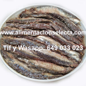 Anchoas en Salazón de Santoña presentadas en un cubo de 5 kilos de peso relleno hasta el tope de auténticas Anchoas en Salazón de Santoña. Salazones de pescado del Cantábrico, comprados en la lonja de Santoña y elaborados en salazón por las manos expertas de nuestras conserveras para poderles enviar a domicilio a cualquier destino dentro de la península española, auténtico salazón de anchoa de Santoña en cubos de 5 kilos de peso. Comprar salazones por internet salazones online nunca ha sido tan fácil y tan barato. Si quiere comprar las Mejores Anchoas en salazón de Santoña, no lo dude compre Salazones de Anchoa Alimentación Selecta. Vendemos la mejor Calidad de Anchoas en Salazón de Santoña y del Mar Cantábrico. Si quiere comprar salazones en Madrid, salazones en Barbate, salazones en Alicante, salazones en Cartagena, salazones en Murcia, salazones en San Pedro del Pinatar, salazones en Cádiz, salazones en Isla Cristina, salazones en Santa Pola comprar salazones online nosotros tenemos las Mejores Anchoas en Salazón de Santoña, Anchoas en salazón receta tradicional elaborada a la mejor selección de anchoas del mar cantábrico maduradas en salazón durante al menos 9 meses antes de ponerlas a la venta. Si conoce las anchoas en salazón Ortiz, si conoce las anchoas en salazón Yurrita y quiere comprar anchoas en salazón calidad gourmet, no lo dude y compre Anchoas en Salazón receta tradicional de Santoña elaboradas por Alimentación Selecta en Santoña con bocartes del Mar Cantábrico comprados en la lonja de Santoña entre los meses de mayo a julio del año anterior. Compre anchoas en salazón propiedades naturales con certificación de zona de captura incluida. Para comprar anchoas del Cantábrico en Salazón con Total Garantía de sabor, calidad y textura compre salazón de anchoas Alimentación Selecta. Comprar online salazón de pescado ó Anchoas del Mar Cantábrico en salazón es así de fácil, Usted nos dice cuántos cubos de salazón de anchoa quiere y nosotros se lo enviamos a domicilio en 24 48 horas a cualquier destino dentro de la península española. No busque más dónde comprar salazones de Anchoa en ninguna ciudad de España, nosotros le enviamos su compra de salazones de anchoa a cualquier destino dentro de la península española. Si Usted quiere elaborar sus propias anchoas de Santoña siguiendo su receta tradicional, en nuestra web Usted puede comprar Anchoas en salazón de las mismas camadas de pescado del mar Cantábrico que nosotros utilizamos para elaborar nuestras anchoas en conserva, para elaborar Usted en su casa o en su restaurante sus propias anchoas caseras con pesca del mar Cantábrico. Por su excelente calidad grosor tamaño y sobre todo sabor final estos salazones de anchoa de Santoña son incomparables y Usted puede elaborar con ellos decenas de preparaciones con las mejores Anchoas de Santoña según las recetas tradicionales. Cada cubo de salazón de pescado de Anchoa de Santoña es preparado para su envío sólo bajo pedido, con toda su caducidad y propiedades del salazón completos, de tal manera que usted tenga tiempo suficiente en su domicilio o negocio de elaborar sus recetas de anchoas y salazones con toda tranquilidad. Ya saben que el origen del salazón es romano, pero en Santoña le dimos una vuelta de tuerca y descubrimos que los bocartes en salazón madurados durante 9 meses o más se convertían en riquísimas anchoas de Santoña que metidas en conserva podían enviarse a domicilio a cualquier parte del mundo. Ahora hemos hecho lo mismo con el salazón y gracias a las modernas mensajerías y su servicio de entrega en 24 48 horas podemos enviarles anchoas de Santoña en salazón a cualquier destino dentro de la península española en tan solo 24 48 h. Nuestro mejor premio a la Calidad es que Ustedes prueben esta oferta de salazones de Anchoa del Mar Cantábrico y nos comenten después qué les ha parecido y qué maravillosas recetas de anchoas han podido elaborar con ellas. Garantizamos la Calidad, la Textura y el Sabor de estos Salazones de Anchoa artesana de Santoña gracias a su cuidadosa selección y elaboración tradicional en nuestra fábrica de Santoña. Seguro que tiene amigos o compañeros de trabajo que ya han probado la excelente calidad de nuestras Anchoas de Santoña en Salazón propiedades Gourmet y pueden preguntarles qué les ha parecido a ellos cuando los han comprado y elaborado en su casa, ya que el boca a boca es nuestra mejor publicidad. No podemos garantizar este precio del cubo de 5 kilos de Anchoas en Salazón de Santoña de manera indefinida debido al coste de la materia prima que cambia de costera en costera, aproveche esta oferta de Salazones de anchoa Gourmet de Santoña ya que nuestra producción es limitada por el tiempo de maduración y por su tratamiento artesanal en fábrica necesario para su comercialización. No busque más dónde comprar salazones por internet salazones online de anchoas de Santoña, nosotros tenemos a la venta los mejores Anchoas de Santoña en salazón de toda España. Salazones Gourmet para elaborar las mejores recetas tradicionales de anchoas Compre cubos de anchoas en salazón de 5 kilos y disfrute elaborando sus propias anchoas de Santoña para sus amigos, familiares, bares, restaurantes, etc. Anchoas en salazón con todas sus propiedades organolépticas plenas esperando ser elaboradas por sus manos. Anchoas del Cantábrico en salazón para regalar o disfrutar con envío a domicilio incluido. Comprar cubos de 5 kilos de salazón de anchoas del mar Cantábrico para elaborar en su casa sus propias anchoas no es una mala idea… Los Mejores Salazones de pescado y de anchoas de Santoña en cubos de 5 kilos de peso neto Si busca dónde comprar salazones online por internet Alimentación Selecta es su web Oferta de Anchoas del Mar Cantábrico en Salazón en cubos de 5 kilos de peso neto Garantizamos 100% la Calidad de nuestras Anchoas en salazón de Santoña Anchoas en salazón de Santoña receta tradicional para elaborar las Mejores Anchoas Caseras en su domicilio.