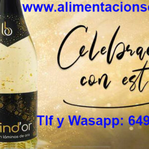 Comprar Brindor bebida con Oro dentro es comprar el mejor vino para regalar con Láminas de oro de 22 Kilates gracias a su espectacular presentación en Botella de 750ml con estuche de regalo incluido. Comprar Brindor bebida con Oro comestible para brindar es comprar un exquisito regalo digno de las mejores mesas y manteles. Comprar bebida con Oro para celebraciones muy especiales y con envío a domicilio súper rápido. Brindor es una bebida alcohólica con Oro dentro para impulsar el efecto regalo y sorpresa en sus invitados. Comprar bebida con láminas de Oro Brindor es acertar seguro con su regalo en cualquier celebración ya que Brindor bebida con pepitas de Oro aporta a su regalo todo su carácter afrutado y fresco digno de una bebida tipo cava brut con Oro para conseguir una bebida distinta y elegante que llame la atención a sus invitados por su original y elegante presentación de cara a todo tipo de Celebraciones, Aniversarios, Regalos de Empresa, Cestas de Navidad, Lotes de Regalo, Fiestas, compromisos, etc. Comprar Brindor bebida con partículas de Oro de 22 Kilates es comprar un vino muy parecido al Cava Brut con Oro en cuanto a su carácter afrutado fresco y joven, que se debe de servir fresco y que se ha elaborado en Europa a partir de una selección Cuvee de Vinos y Uvas Especiales maridadas con Oro comestible. Comprar bebida tipo cava con Oro comestible es comprar Brindor con Láminas de Oro de 22 Kilates, un vino afrutado especial para tomar con entrantes o postres que presenta un perlaje fino y una acidez armónica en boca y del que realmente no se cansas uno de disfrutar una y otra vez. Las fotos que presentamos de estas botellas muestran el Espectacular Resultado del Movimiento de las láminas de Oro al Regalar la Botella de bebida con oro en su estuche transparente de regalo que nosotros les regalamos a Ustedes con su compra. Comprar Botellas de bebida alcohólica con Oro como Brindor vino con Oro de 22 Kilates, le garantizan una presentación súper especial de un regalo de lo más original y sabroso para cualquier tipo de evento, Celebración, Fiesta, Aniversario ó compromiso que necesite atender. Gracias a comprar bebida con hojuelas de oro con 22 Kilates Brindor Oro Usted está apoyando la innovación en bodegas de jóvenes viñedos con ideas novedosas de cara al mercado europeo del vino de lujo. Su cuidadoso diseño implica que hasta el propio estuche de regalo haya sido diseñado para dejar ver la bebida con láminas de oro desde cualquier punto de vista, y si lo necesita, nosotros además les regalamos una felicitación personalizada, con sobre incluido, al comprar su botella ó botellas de bebida con pepitas de Oro al mejor precio. Gracias a su excelente precio merece la pena comprar bebida con partículas de Oro Brindor 22K por lotes de 3 botellas ya que este lote de bebida con hojas de Oro incluye portes gratis a cualquier destino dentro de la península española. Esta marca de bebida tipo cava con Oro ó cava brut con Oro Brindor 22K es la bebida con oro más Regalada en España y Europa en todo tipo de Celebraciones de familia y empresa. Sus 750ml de Vino con láminas de Oro aseguran gran Espectacularidad y Sorpresa a la hora de regalar y presentar su detalle al agasajado ó agasajada. Brindor Vino tipo Espumoso, pero no cava con Láminas de Oro de 22 Kilates para Regalar en Botellas de 750ml es una excelente idea para regalar a su pareja, a sus empleados, a sus compromisos, etc. Y que nosotros les ofrecemos a un precio Brindor Oro de oferta mejor que Amazon. No podemos garantizar este precio de manera indefinida aproveche ahora esta oferta para comprar vino tipo cava con Oro 22K precio oferta con estuche de presentación de regalo incluido y tarjeta de felicitación incluida si lo necesita. Si Usted no sabe dónde comprar cava con Oro comestible, comprar cava con oro 24k precio oferta, comprar cava con oro el Corte Ingles, comprar cava brut con Oro, comprar cava Oro Rondel, cava Oro Maset, comprar cava Oro ferri, ó comprar cava oro extra añejo, denos una oportunidad y pruebe a comprar Brindor con Oro con láminas de oro comestible de 22 Kilates, nuestra Calidad y Lujo de presentación con estuche de regalo incluido y tarjeta de felicitación con sobre incluida, les va a sorprender de verdad. Nuestra Palabra vale Oro!!! Comprar bebida tipo cava con oro Brindor con Láminas de Oro de 22 Kilates en Botella de 750ml para regalar, es comprar la Botella de Vino más Espectacular para Regalo y que lleva incluido en el Precio un estuche de lujo y si quiere una Tarjeta Personalizada para Usted, con dedicatoria personal impresa incluida. Una vez que Usted realice su compra de este bebida sabor tipo cava brut con Oro, nosotros le llamamos y le preguntamos qué quiere poner en su tarjeta de regalo, y se lo enviamos junto con el sobre y su botella de Brindor Oro a domicilio. Comprar bebida con Oro dentro Brindor Vino con Láminas de Oro Comestibles de 22 Kilates es comprar el Mejor Vino para Regalar por lo espectacular de su Presentación con Estuche y Tarjeta Personalizable de Regalo y con sobre en cada Botella de 750ml como esta que ve en nuestras fotos. Comprar bebida con oro comestible Brindor Vino tipo Espumoso pero no Cava es comprar un vino para tomar frío con entrantes y postres, a la vez que sorprendemos a nuestros invitados con su espectacular presentación en movimiento. Comprar bebida alcohólica con Oro Brindor 22K es comprar un vino con Láminas de Oro que presenta en boca un carácter afrutado fresco y joven gracias a la selección de Uvas Cuvee con que está elaborado. Comprar bebida con hojuelas de Oro Brindor con Láminas de Oro de 22 Kilates es comprar un vino perfecto para Regalo de Celebraciones, Aniversarios, Regalos de Empresa, Hoteles, Bodas de Oro, Cumpleaños, Pedidas de mano, Día de los Enamorados, Navidades, Día del Padre, Día de la Madre, regalos a médicos, etc. Comprar bebida con láminas de Oro Brindor 22K, es comprar vino tipo Espumoso, pero no Cava con láminas de Oro en botella de 750ml que se presenta con un estuche de lujo y una tarjeta personalizable con sobre incluidos en el precio, para que su regalo sea lo más personal posible y lo más barato posible. Comprar bebida con pepitas de Oro significa comprar Brindor con Láminas de Oro de 22 Kilates en botella de 750ml con estuche y tarjeta de Regalo con sobre incluidos en el precio. Comprar bebida con partículas de oro significa que nada más hacer su compra de Brindor 22K 750ml nosotros le enviamos un mensaje avisándole de que su Vino de Regalo con Oro ya está en camino y que le preparamos su tarjeta de regalo personalizada al momento, siguiendo sus instrucciones. Comprar bebida con hojas de Oro Brindor Láminas de Oro de 22 Kilates es comprar la botella más regalada en Europa para todo tipo de Celebraciones Fiestas y Aniversarios. Comprar bebida con Oro comestible Amazon les aseguramos que no existe una botella de vino tipo Espumoso pero no Cava tan espectacular en su presentación como la nuestra, con solo ver las fotos de nuestra web ya se hacen una idea. Comprar bebida cava brut con Oro Amazon marca Brindor Vino Tipo Espumoso pero no Cava le ofrece Sorpresa, Elegancia, Distinción y Originalidad en su Regalo. Si quiere comprar bebida tipo cava con Oro comestible online no dude en comprar Brindor Vino con Láminas de Oro pues gracias a su Calidad llevamos 20 años comercializando esta marca de bebida con oro comestible dentro. Y si tiene cualquier duda a la hora de comprar esta bebida con Oro comestible dentro, no dude en escribirnos al mail pedidos@alimentacionselecta.com ó en nuestro teléfono con wasapp 649 033 023 y estaremos encantados de atenderles. GRACIAS Y A DISFRUTAR!!!